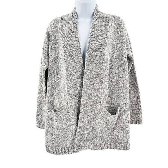 J. Jill Purejill Open Front Long Sleeve Cardigan Sweater Knit Top Pockets XS - Picture 1 of 6